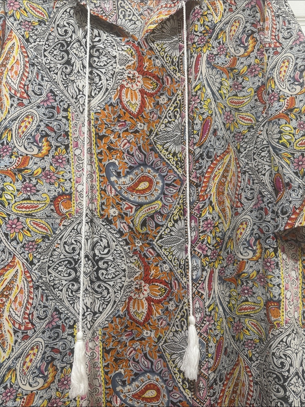 Boho Paisley Maxi Dress in Multicolor - Picture 2 of 5